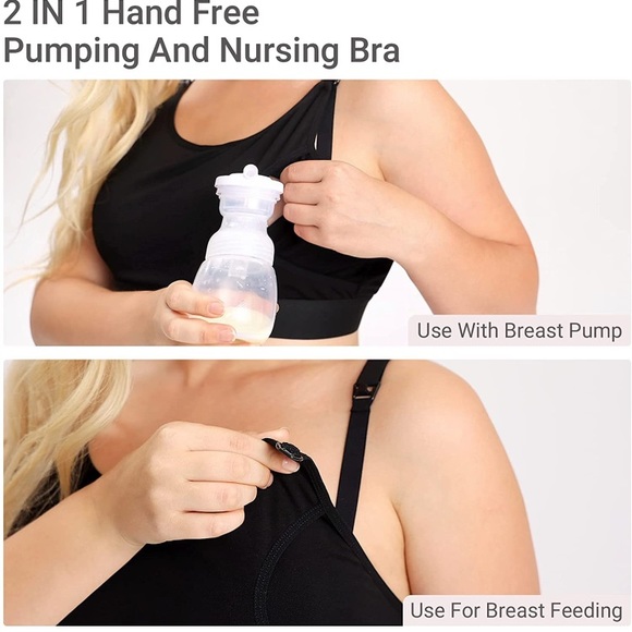 Momcozy Hands Free Nursing Bra, Adjustable Breast Pump Bra Pumping Bra - Picture 3 of 6